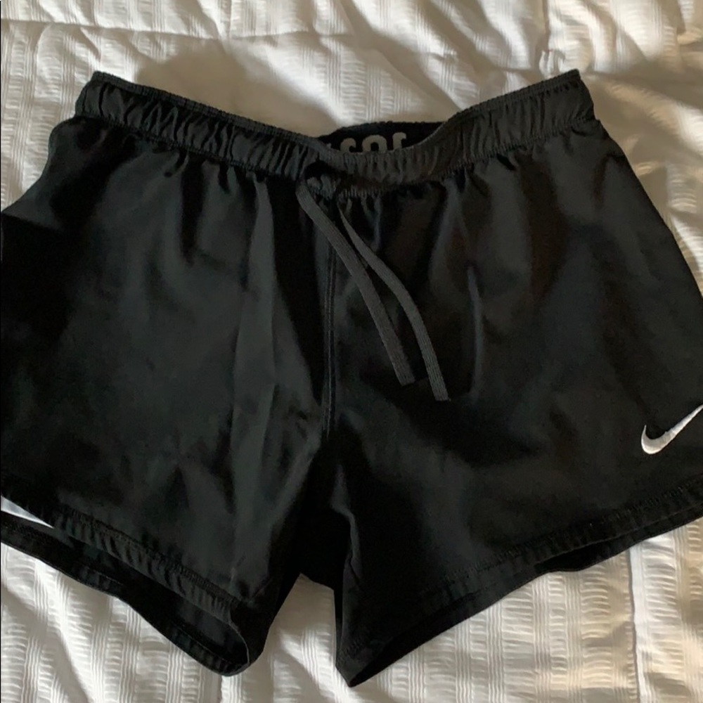 Nike black dri-fit running shorts